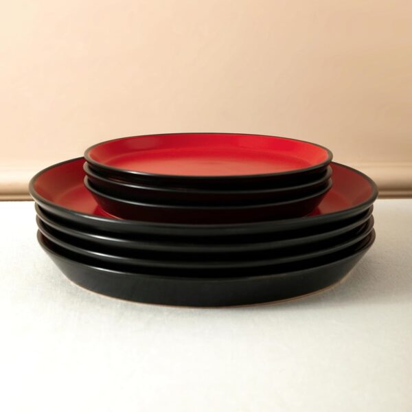 Stone Lain Albie Stoneware 16 Piece Dinnerware Set, Plates a...