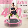 Foldable Mini Trampoline, 40" Rebounder Trampoline for Adult...
