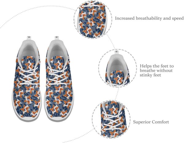 Camouflage Orange Star Baseball Girl Skateboard Casual Shoes...