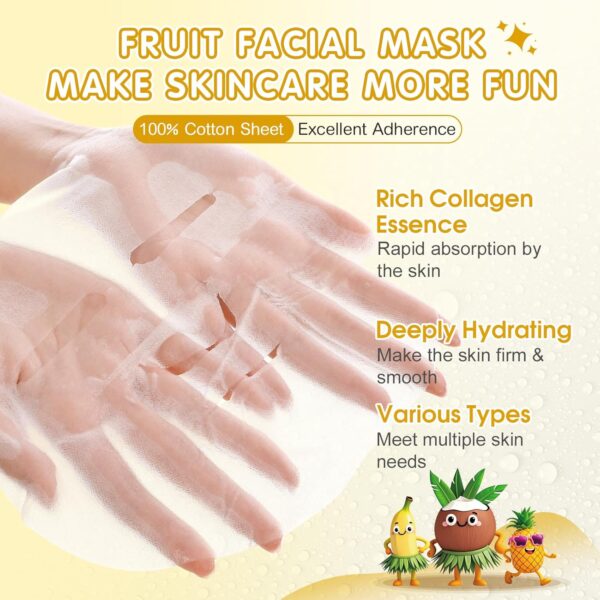 126 Pack Sheet Hydrating Face Masks Skincare for Women, Bulk...