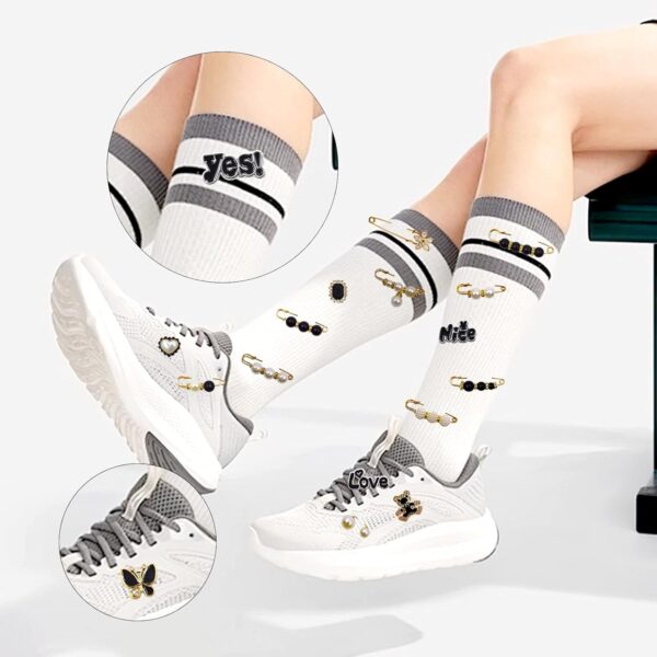 Junk Sock Charms Kit - 68 Pcs Bling Charms for Socks - Gold ...