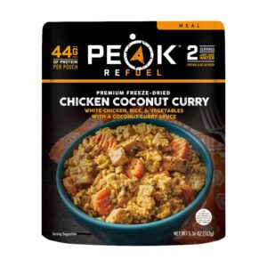 Peak Refuel Chicken Coconut Curry | Freeze Dried Backpacking...