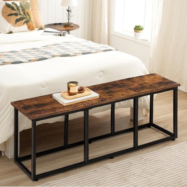 HOOBRO Dining Bench, 47.2 Inch Dining Table Bench, Industria...