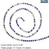 uxcell 10 Yard Crystal Rhinestone Chain, 2.0mm Sew on Close ...