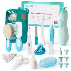 Baby Healthcare and Grooming Kit, 24 in 1 Baby Electric Nail...