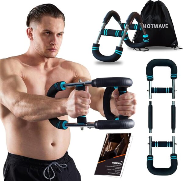 HOTWAVE Twister Arm Exerciser,Adjustable Spring Workout Bar,...