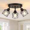 3-Light Kitchen Flush Mount Ceiling Light, Adjustable Multi-...