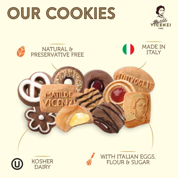 Pasticceria Matilde Vicenzi Minivoglie Butter Cookies Tin, A...