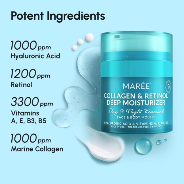 MAREE Face Moisturizer Retinol Cream for Face - Wrinkle Crea...