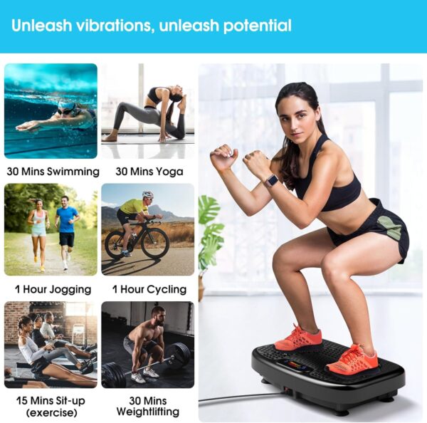 Vibration Plate Exercise Machine for Lymphatic Drainage,Soft...