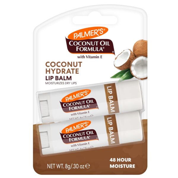 Palmer's Coconut Oil Formula Lip Balm Duo, All-Day Moisturiz...