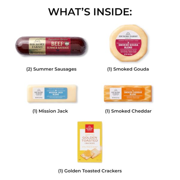 Hickory Farms Signature Beef Meat and Cheese Gift Basket (Me...