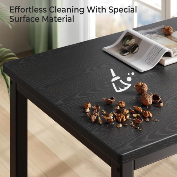 Tatub Dining Table Set for 4, 3-Piece Kitchen Table with 2 B...