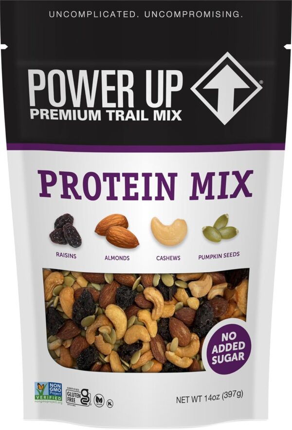 Power Up Premium Trail Mix - Protein Packed 14oz, No Added S...