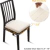 Waterproof Seat Cushion Covers 6 PCS, Stretch Jacquard Chair...
