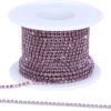 Crystal Rhinestone Close Chain Trim,10 Yards/Roll of 2mm Rhi...
