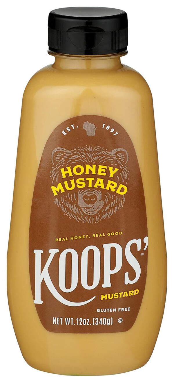 Koops' Honey Mustard – Gourmet Mustard, Gluten-Free, Kosher,...