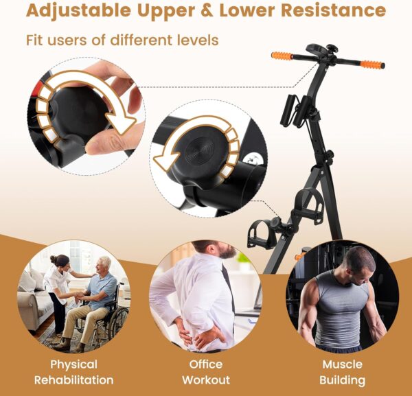 Pedal Exerciser Bike for Seniors, Hand Arm Leg Knee Physical...