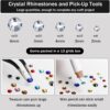 B7000 Clear Glue with 4000PCS Silver Clear Rhinestones for C...