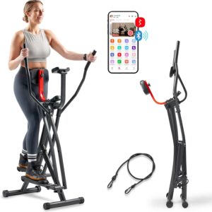 Sunny Health & Fitness Smart Air Walk Elliptical, Foldable M...