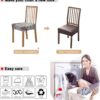 NILUOH Waterproof Seat Covers for Dining Room Chairs Set of ...