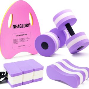 NEAGLORY 5 Pieces Water Aerobics Set, Aquatic Exercise Set P...