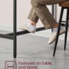 VASAGLE Bar Table, Narrow Long Kitchen Dining Table, Sturdy ...