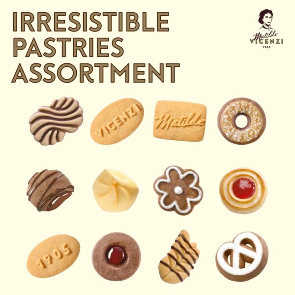 Pasticceria Matilde Vicenzi Minivoglie Butter Cookies Tin, A...