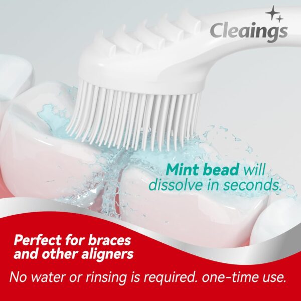 cleaings® Mini Brushes-Disposable Toothbrushes with Toothpas...