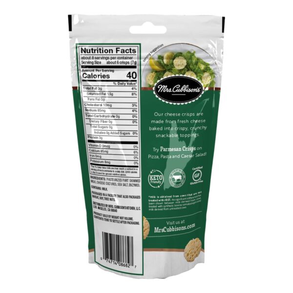 Mrs. Cubbison's Cheese Crisps - 100% Real Cheese, Keto Frien...
