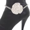 Women Western Fashion Anklet Boot Chains Silver Bling Bracel...