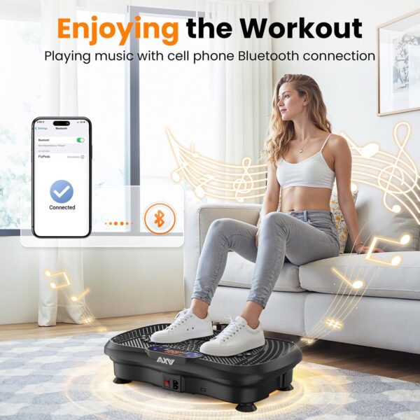 AXV Vibration Plate Fitness Platform Exercise Machine Vibrat...