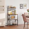 Furologee Kitchen Bakers Rack with Power Outlet, Microwave O...