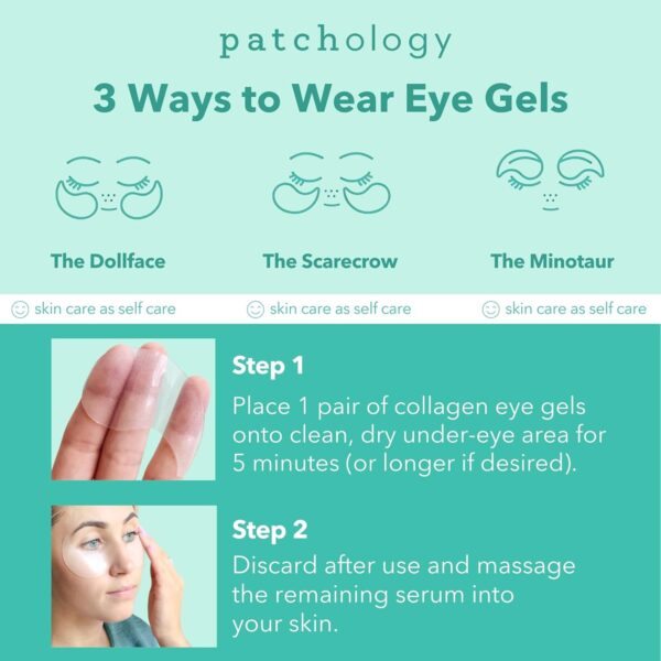 Patchology Under Eye Gel Patches – Natural Eye Masks for Puf...