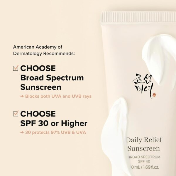 Beauty of Joseon Daily Relief Sunscreen for face Sun moistur...