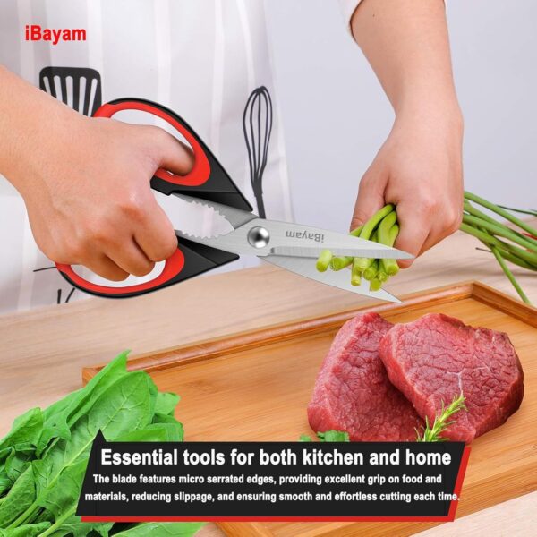 iBayam Kitchen Scissors All Purpose Heavy Duty, Kitchen Uten...