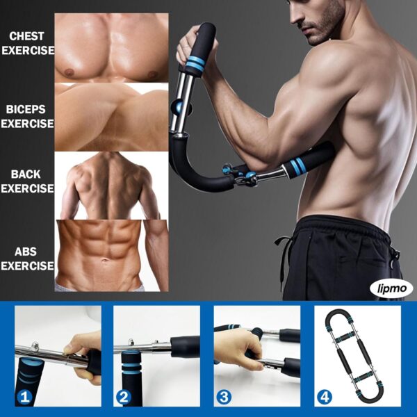 Twister Arm Trainer, 40-100lb Adjustable Chest Workout Equip...