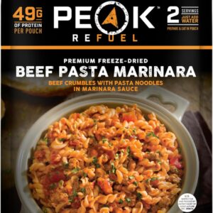 Peak Refuel Beef Pasta Marinara | 49g Protein | 1040 Calorie...
