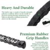 Battle Ropes Black Workout Rope 1 inch Battle Ropes for Home...
