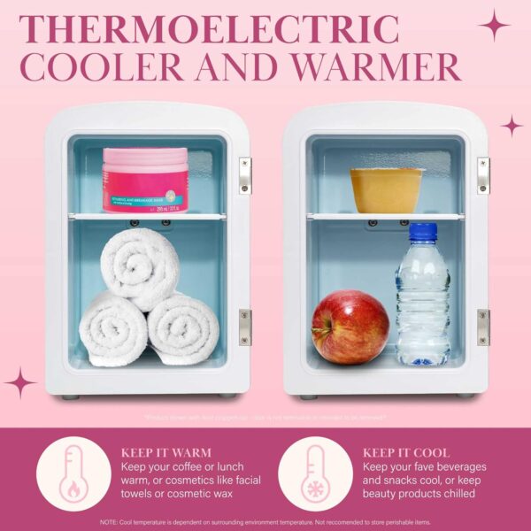 Paris Hilton Mini Refrigerator and Personal Beauty Fridge, M...
