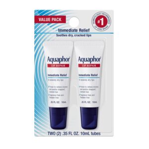 Aquaphor Lip Repair Ointment, Moisturizing Lip Balm Pack, Re...