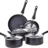 Amazon Basics Non Stick Kitchen Cookware 8-Piece Set, Non-In...