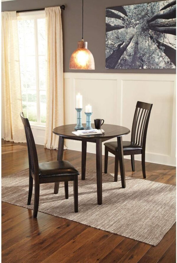 Signature Design by Ashley Hammis Round Dining Room Drop Lea...