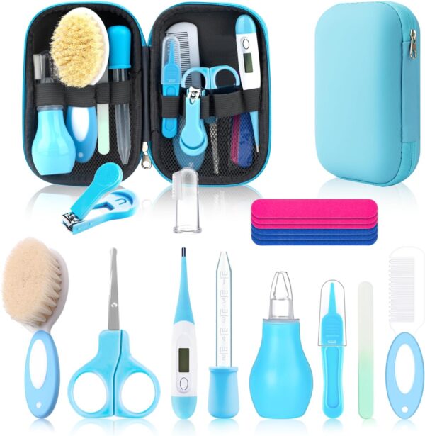 Baby Healthcare and Grooming Kit, Baby Safety Set Newborn Nu...