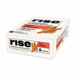 Rise Whey Protein Bars - Honey Cinnamon | Breakfast Bar & Pr...
