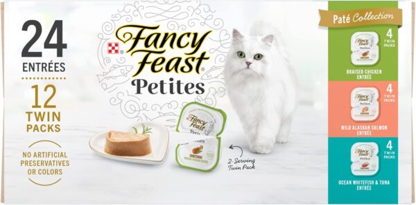 Purina Fancy Feast Gourmet Wet Cat Food Variety Pack, Petite...