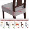 Waterproof Stretch Seat Covers,Dining Room Chair for 4 Set R...