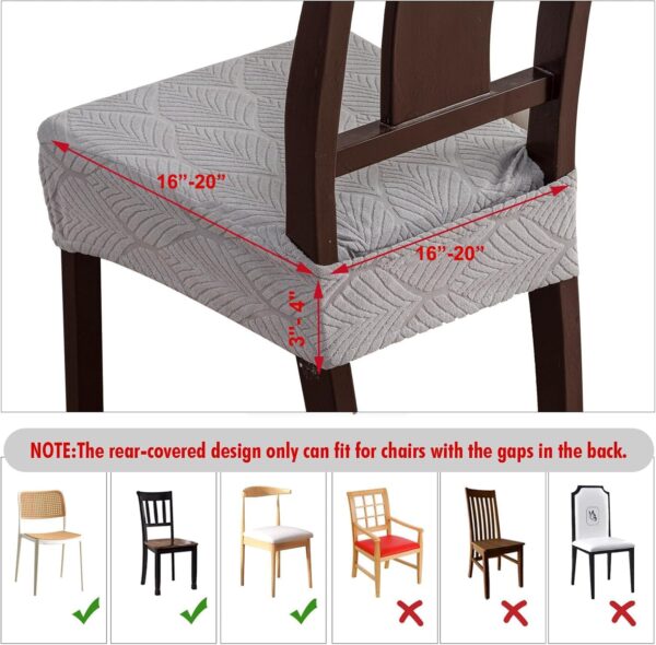 Waterproof Stretch Seat Covers,Dining Room Chair for 4 Set R...