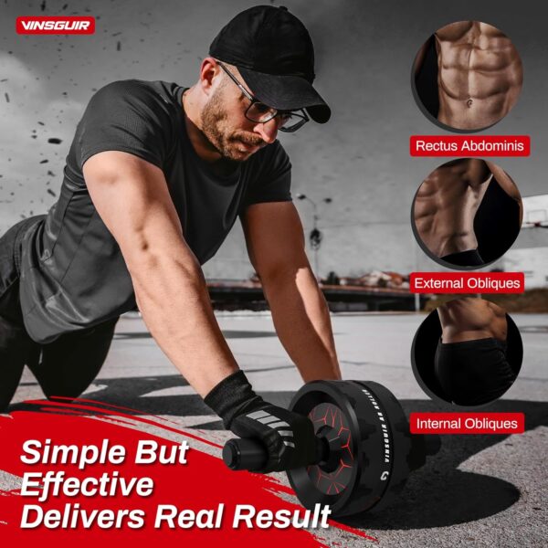VINSGUIR Ab Roller Wheel, Abs & Core Workout Equipment for H...