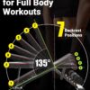 Yoleo Adjustable Weight Bench for Full Body Workout; Foldabl...
